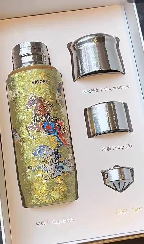 买家展示天马纹钛杯礼盒